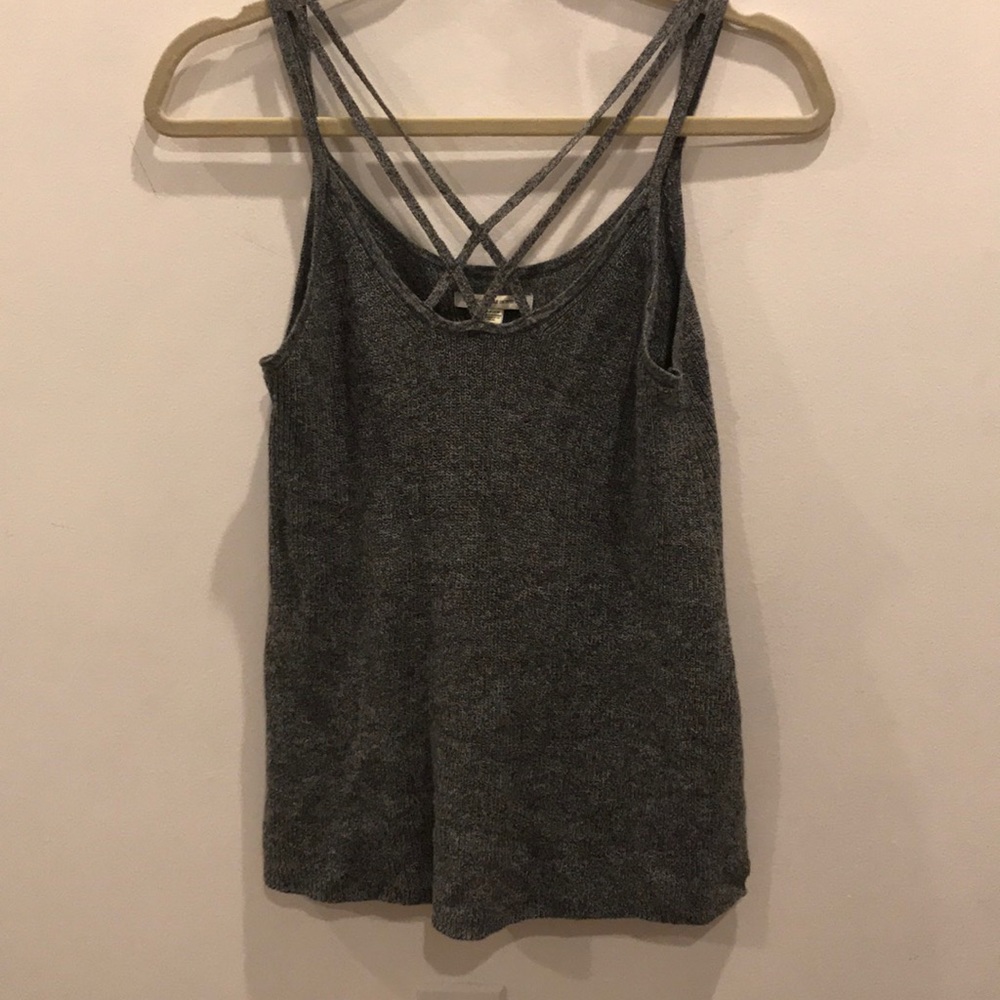 Cross cross knit tank
